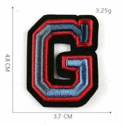 3D Varsity Letter Patch Patches Sew On Embroidered Customise Clothing Alphabet - G