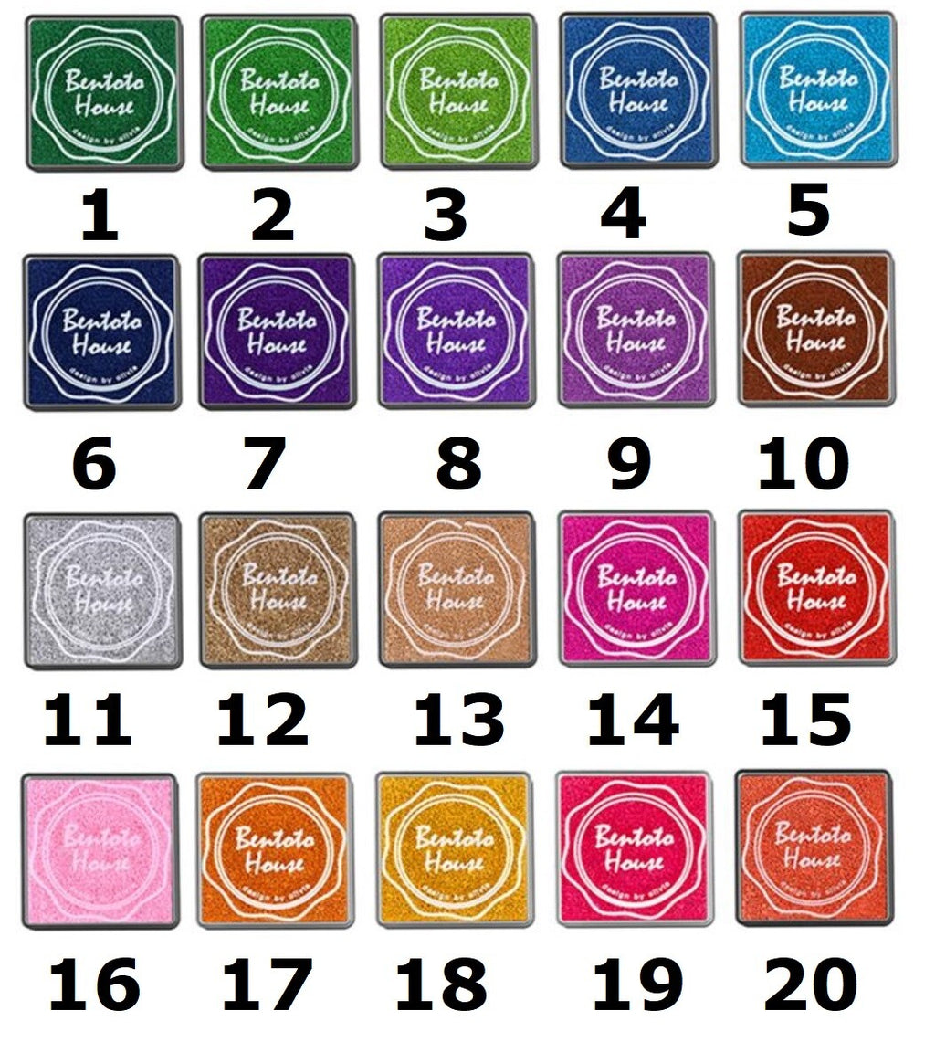 Craft Pigment Ink Pad for Paper Wood Fabric Scrapbook 20 colours - Size 4x4cm - 17. Light Orange