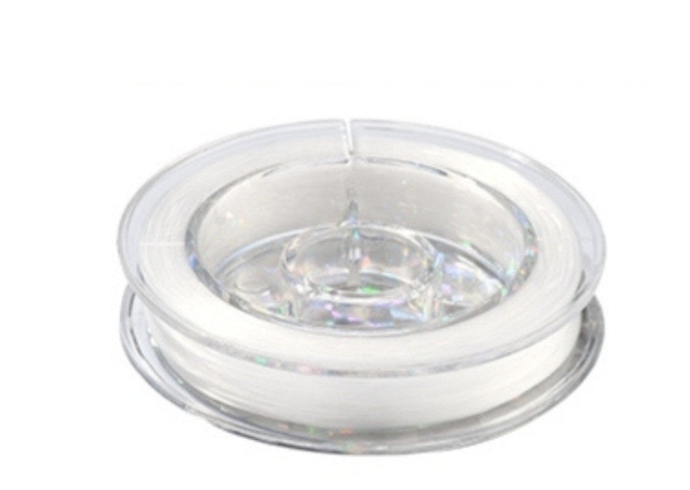 10m Colour Elastic Stretchy Thread Beading Cord String Jewellery Bracelet Making - White