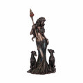 Hecate Moon Goddess Bronze Mythological Goddess of Magic Figurine 34cm
