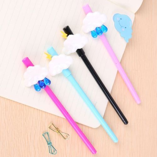 Cloud Rain Drop Lightning Weather Gel Pen School Office Novelty Stationery