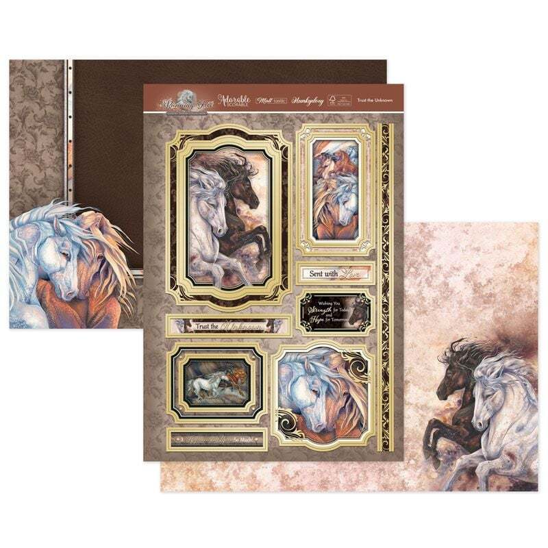 Hunkydory Greeting & Birthday Card Making Kits Luxury Topper Set Pack Toppers - Trust the Unknown
