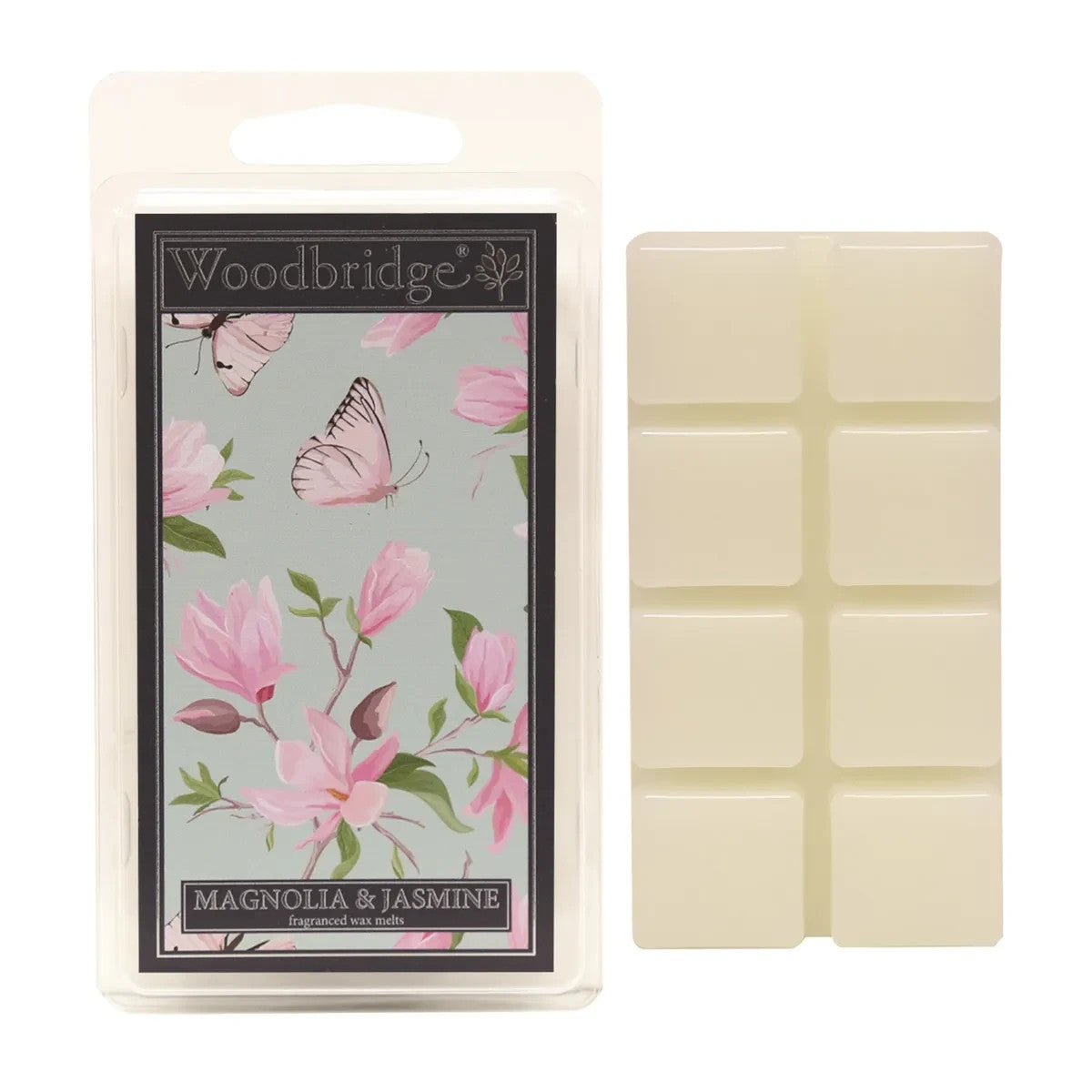 Woodbridge Scented Wax Melts - Melt Burn Time: Up to 16 Hours Per Segment - Magnolia & Jasmine