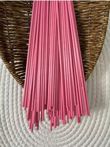 Reed Diffuser Replacement Fibre Sticks Natural for Diffuser Oil Aromatherapy - Rose