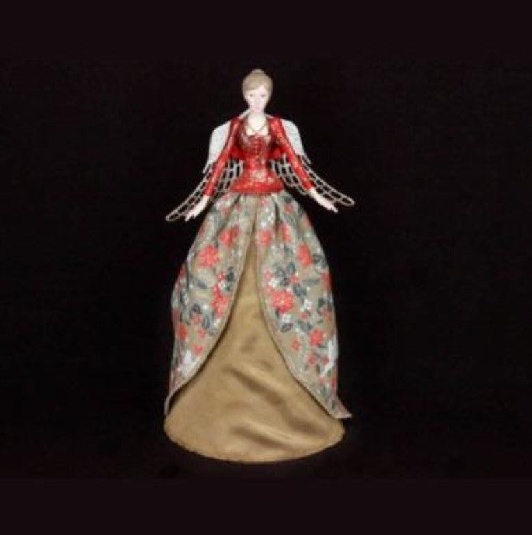 Christmas Tree Ornament Topper Top Angel Fairy Victorian Regency Gisela Graham - Design 3