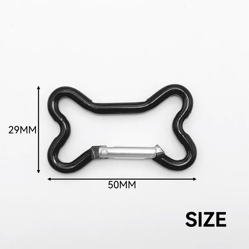 Carabiner Dog Bone Shaped Spring Clip Clasp Snap Hook Keyring Craft Toy