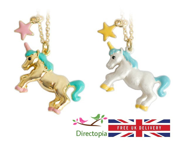 Unicorn Necklace Fantasy Fairy Tale Horse Kawaii Cute With Gift Bag