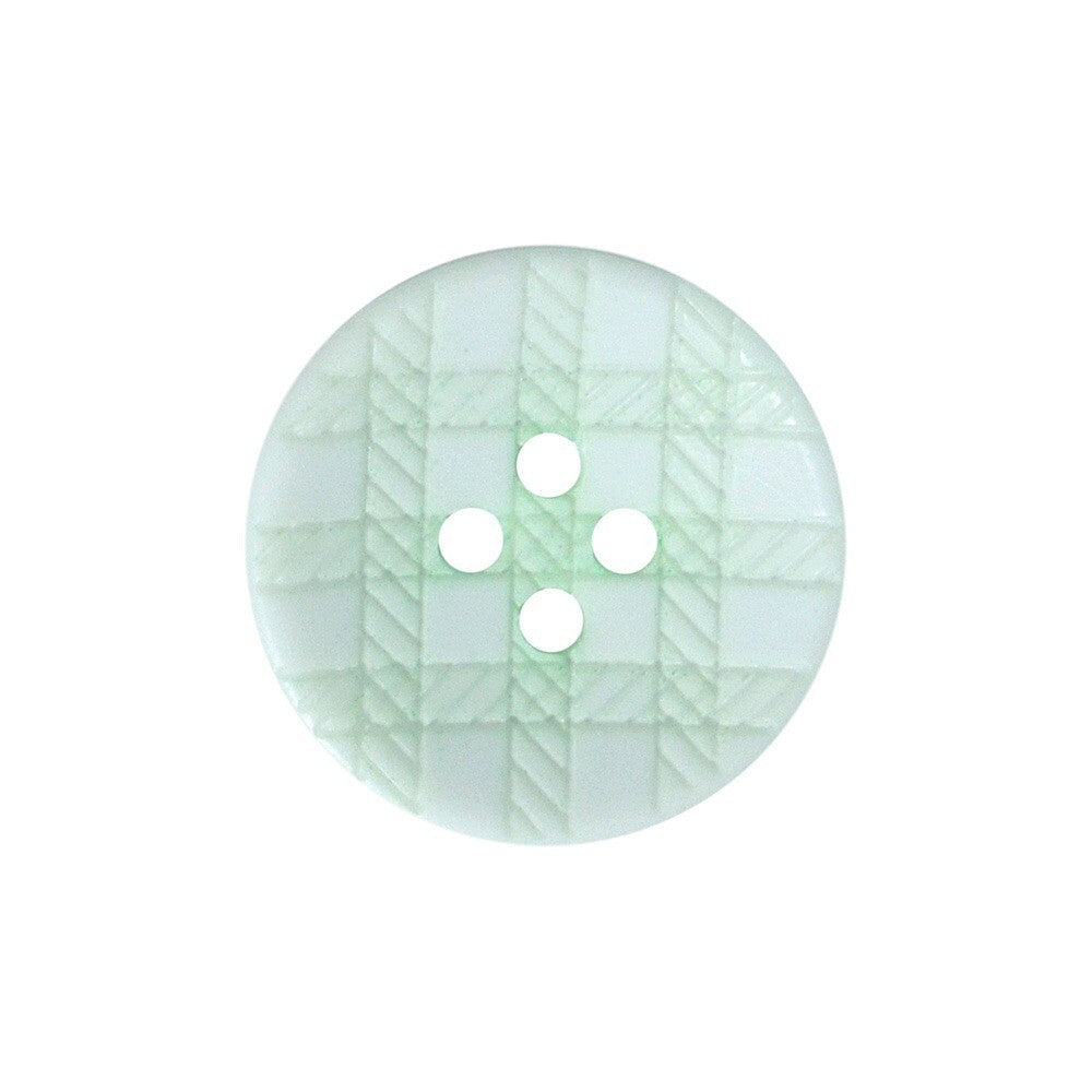 Eco Recycled Check Gingham Buttons Blue Pink Baby Knitting - 11.5mm, 15mm, 20mm - Mint