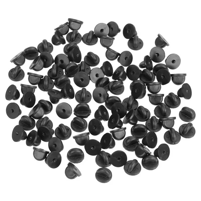Rubber Pin Backs Keepers Replacement Uniform Badge Comfort Fit