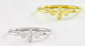 Gold Silver Rose Honey Bee Bumblebee Insect Ring & Free Gift Bag