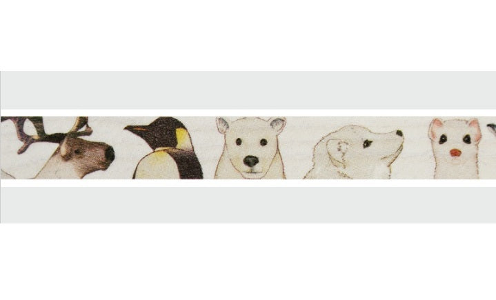 Penguin Polar Bear Adhesive Tape 15mm x 10M Roll Scrapbook Sticker Craft DIY