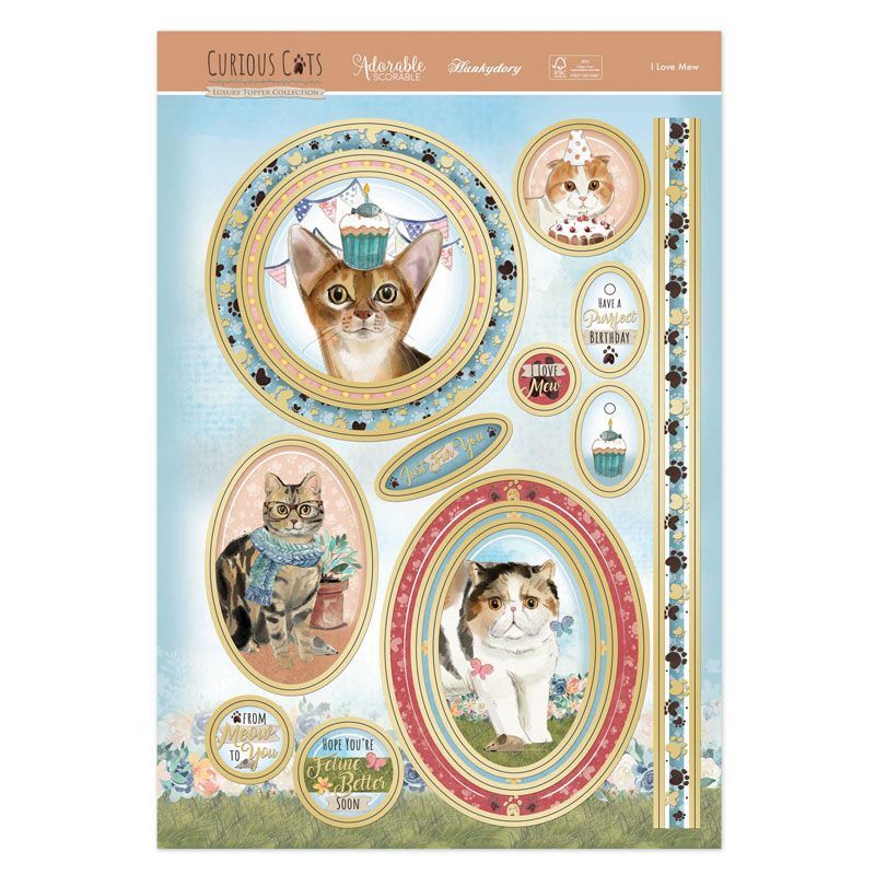Hunkydory Greeting & Birthday Card Making Kits Luxury Topper Set Pack Toppers