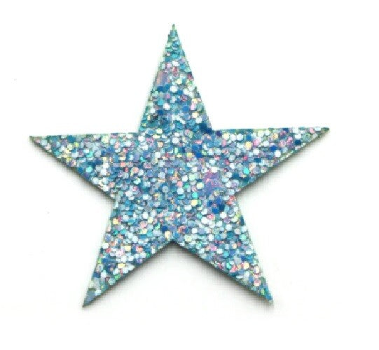 Glitter Star Patch Applique Customise Clothing Costume Patches 4.5cm Diameter - 11