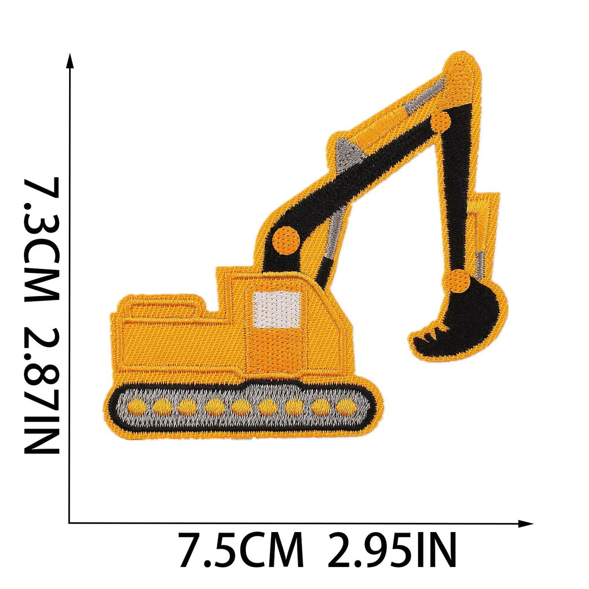 Vehicle Digger Crane Tractor Lorry Patches Iron on / Sew / Glue on Patch - 7