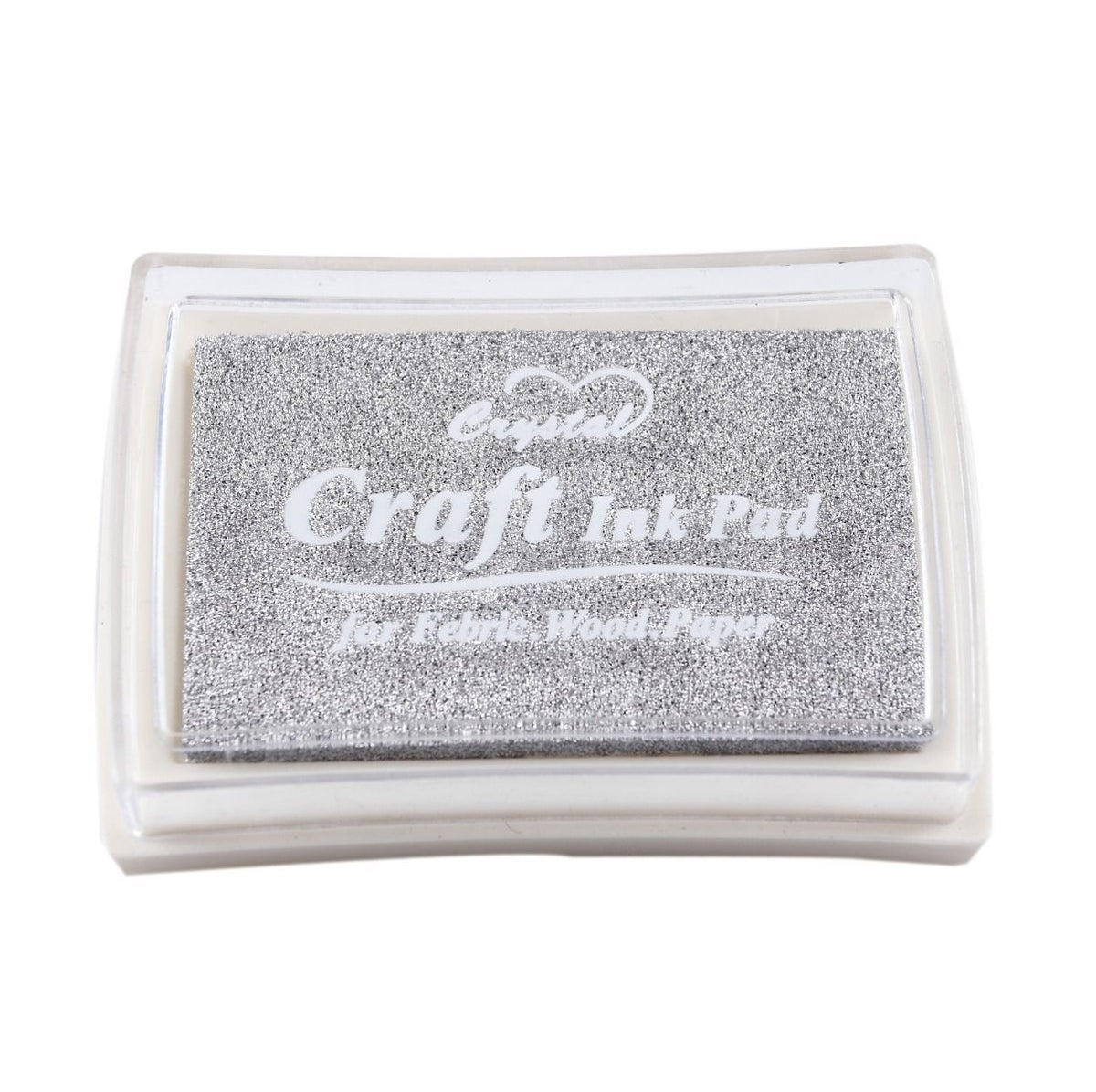 Ink Pad Craft Pigment for Paper Wood Fabric Scrapbook 51 Colours Art InkPad - Silver