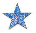 Glitter Star Patch Applique Customise Clothing Costume Patches 4.5cm Diameter - 2