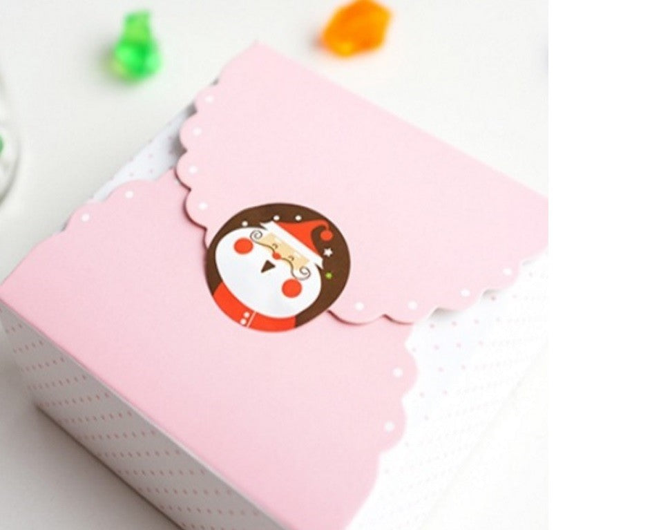 Paper Labels Reindeer Santa Candy Cane Gift Seal Christmas Present Stickers 3cm