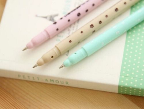 Cute Kawaii Cat Black Ink Gel Pen Stationery Gift School Office Japan Pens
