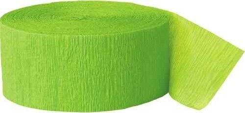 Buy 3 Rolls Crepe Streamer Crepe Paper Party Decoration Streamers 81 ft - Lime green x 3 rolls