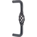 Cage D Cabinet Handle 135x45mm Black (hole pitch 128mm) with screws