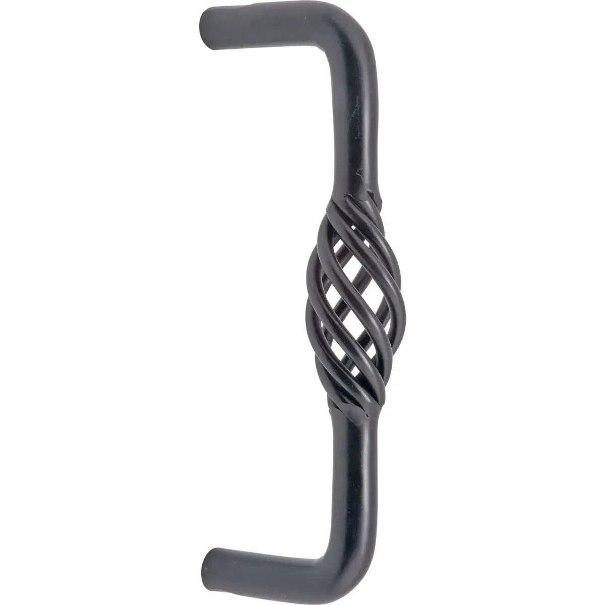 Cage D Cabinet Handle 135x45mm Black (hole pitch 128mm) with screws