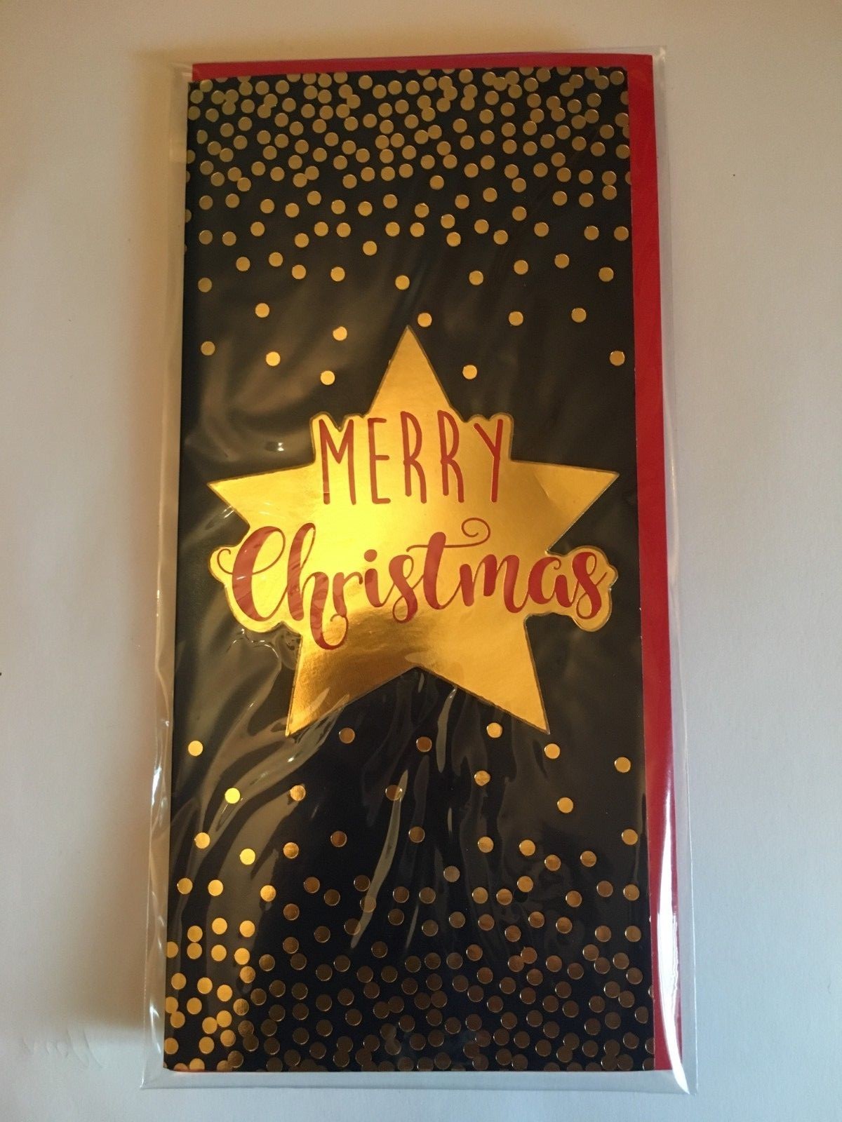 Luxury 3D Christmas Money Wallets Card Money Gift Vouchers Santa Reindeer Elf - Gold Star Merry Christmas
