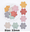 Flower Padded Glitter Patch Applique Customise Sew on Patches Customise Clothing