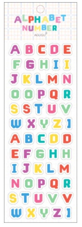 Self Adhesive Colourful Letters Number Alphabet Letter Numbers Craft Scrapbook - Alphabet Design 9