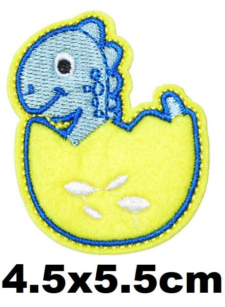 Cartoon Dinosaur Animal Kids Embroidered Patch Applique Sew or Iron on Patches - 9