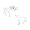 925 Sterling Silver Magical Unicorn Minimalist Stud Earrings & Mini Gift Box
