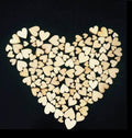 100 x Mix Rustic Wooden Love Heart Wedding Small Cute Table Scatter Decoration