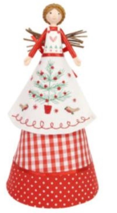 Christmas Tree Ornament Topper Top Angel Fairy Victorian Regency Gisela Graham - Design 6