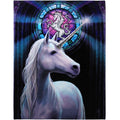 Unicorn 'Enlightenment' Canvas in Wooden Frame By Anne Stokes 25.4cm x 19.3cm