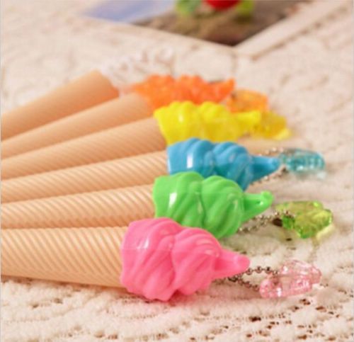 Ice Cream Pen Dark Ink Pens Office School Kawaii Cute Novelty