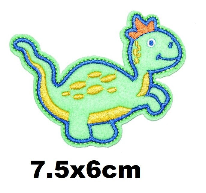 Cartoon Dinosaur Animal Kids Embroidered Patch Applique Sew or Iron on Patches - 3