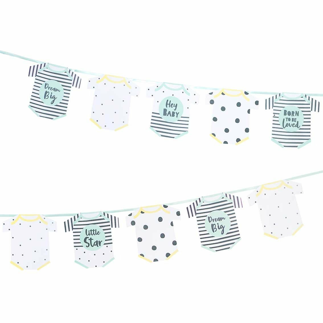 Garland Banner Birthday Party Baby Shower Celebration Wedding Decoration - Baby Blue Garland