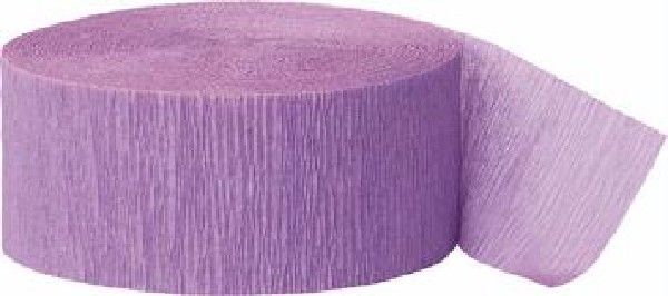 Buy 3 Rolls Crepe Streamer Crepe Paper Party Decoration Streamers 81 ft - Lavender x 3 rolls