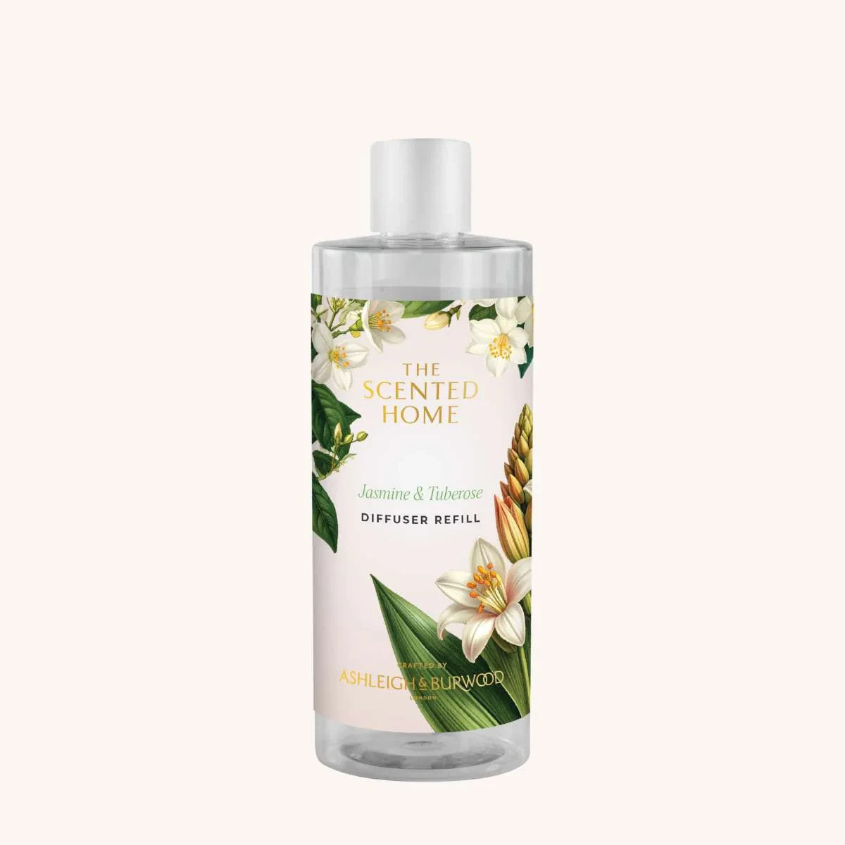 300ml Large Ashleigh & Burwood Reed Diffuser Refill Scented Home Fragrance - 300ml Jasmine & Tuberose