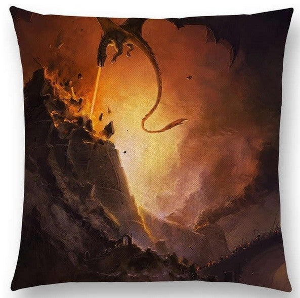 Dragon Cushion Cover Fantasy Mystical Magic Dragon Cushions 18" x 18" - 14