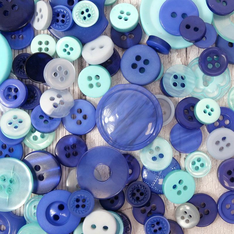 Jar of Buttons Assortment Button Button It! Craft Scrapbook Cardmaking Hunkydory