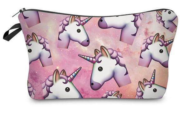 3D Unicorn Celeb Make Up Cosmetic Bag Pouch Purse Pencil Case Bag Travel Gift - Lots of Unicorns