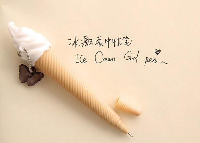 Ice Cream Pen Coloured Ink Pens Office School Kawaii Cute Novelty #2