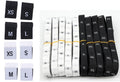 Fabric Size Labels XS, S, M, L, XL Black / White Woven Clothing Labels Garment