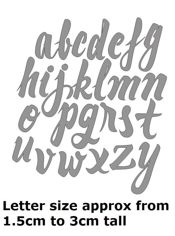 Alphabet Numbers Die Cutting Stencil Card Making Scrapbook Craft Template - Alphabet Design 2