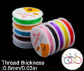 0.8mm Coloured Elastic Stretchy Beading Thread Nylon Jewellery Bead Stretch Cord