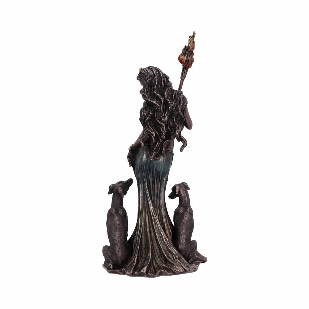 Hecate Moon Goddess Bronze Mythological Goddess of Magic Figurine 34cm