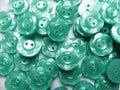 Fruit Gum Baby Buttons Dished Edge 11mm 14mm 16mm Dish Edged Button - Aqua