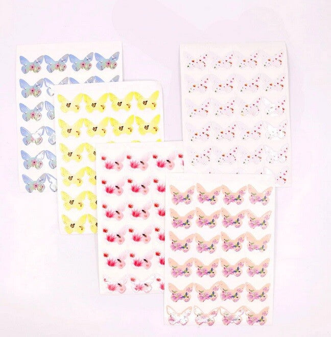 24 Butterfly Self Adhesive Photo Album Frame Corner Protector Stickers Scrapbook