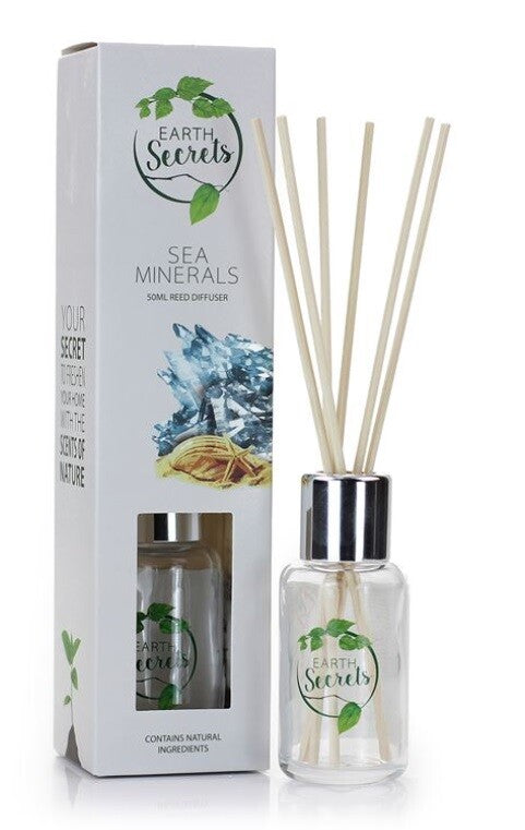 Ashleigh & Burwood Earth Secrets Reed Diffuser Boxed Home Scented Gift - Sea Minerals