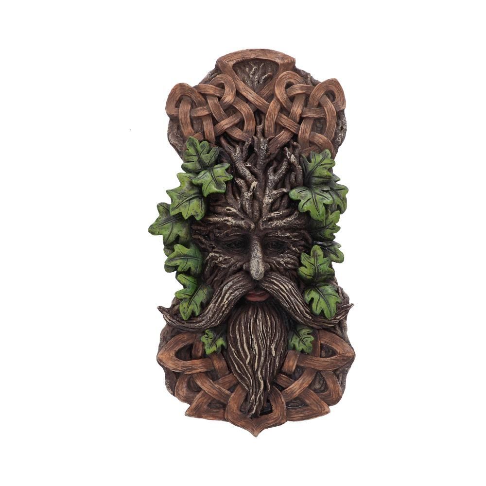 Green Man Wall Plaques Wall Art Garden Decor Tree Spirit Man Of The Forest Pagan - Yashem 42.5cm